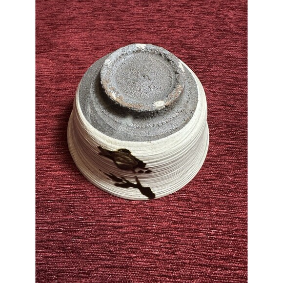 Japanese Matcha Tea Ceremony Bowl Chawan, Hakeme Style, Marked - Picture 5 of 10